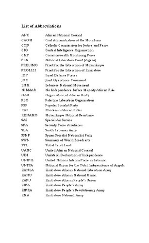 Ending Civil War: Rhodesia and Lebanon in Perspective