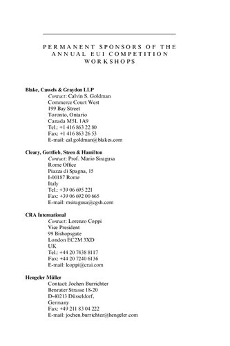 European Competition Law Annual 2008: Antitrust Settlements under EC Competition Law
