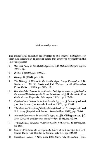 Nobles, Knights and Men-at-Arms in the Middle Ages