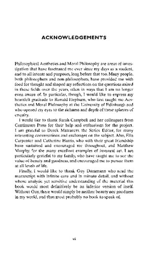 Aesthetics and Morality