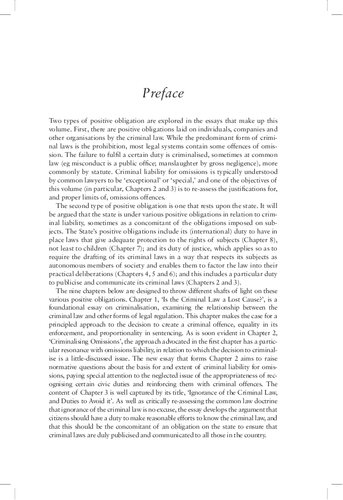 Positive Obligations in Criminal Law