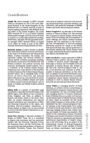 Islamic Finance: Instruments and Markets