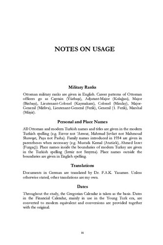 The Birth of Modern Turkey: The Ottoman Military and the March to World War I