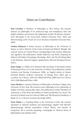 Aesthetic and Artistic Autonomy