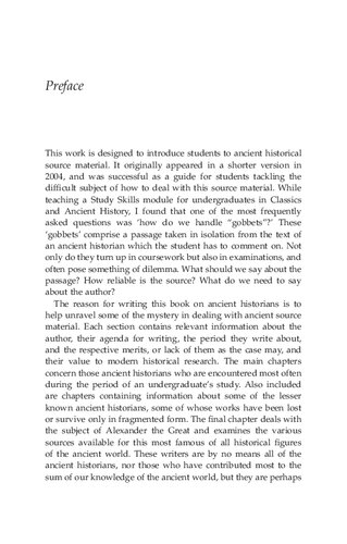 Ancient Historians: A Student Handbook