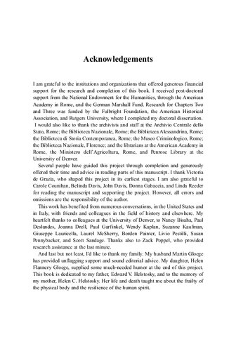 Garlic and Oil: Politics and Food in Italy