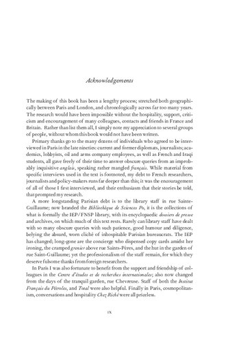 France & Iraq: Oil, Arms and French Policy Making in the Middle East