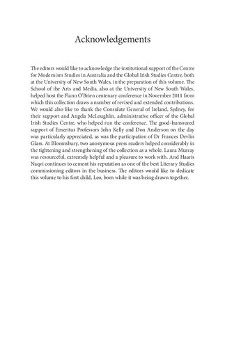 Flann O’Brien & Modernism