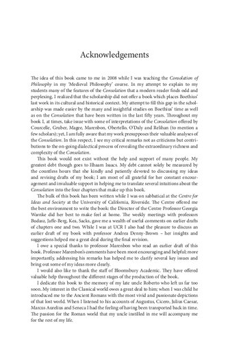 Boethius’ Consolation of Philosophy as a Product of Late Antiquity