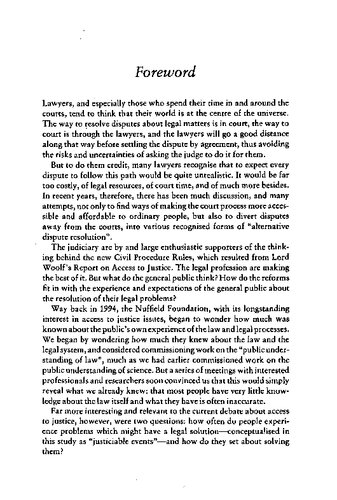 Paths to Justice: What People Do and Think About Going to Law