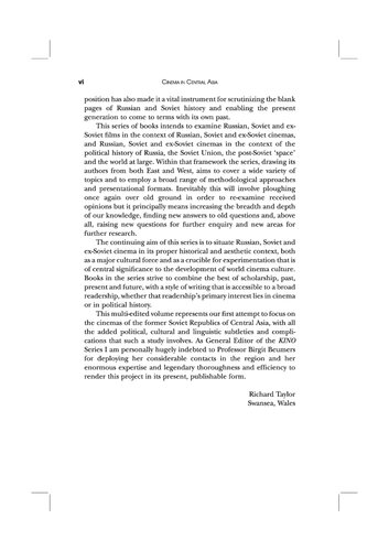 Cinema in Central Asia: Rewriting Cultural Histories