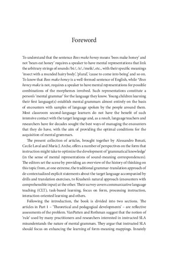The Grammar Dimension in Instructed Second Language Learning: Advances in Instructed Second Language Acquisition Research