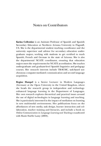 Task-Based Language Learning and Teaching with Technology