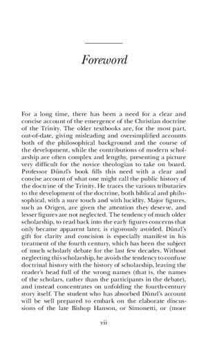 A Brief History of the Doctrine of the Trinity in the Early Church