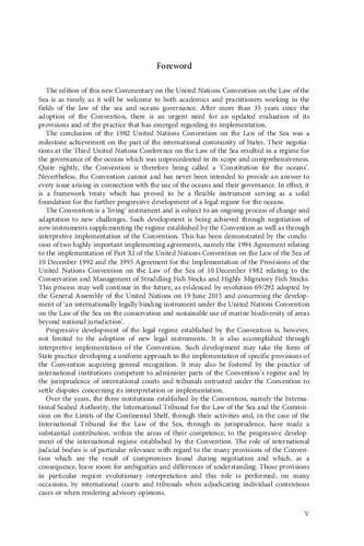United Nations Convention on the Law of the Sea: A Commentary
