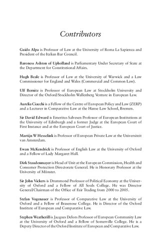 The Harmonisation of European Contract Law: Implications for European Private Laws, Business and Legal Practice