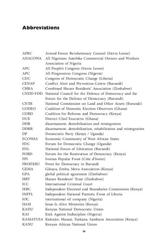 Violence in African Elections: Between Democracy and Big Man Politics