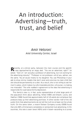 Advertising and Reality: A Global Study of Representation and Content