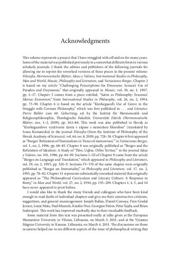 The Unity of Content and Form in Philosophical Writing: The Perils of Conformity