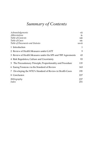 The Power to Protect: Trade, Health and Uncertainty in the WTO