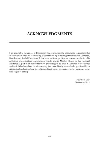 The Bloomsbury Companion to Aristotle