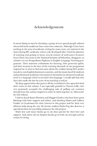Academic Writing in a Second or Foreign Language: Issues and Challenges Facing ESL/EFL Academic Writers in Higher Education Contexts