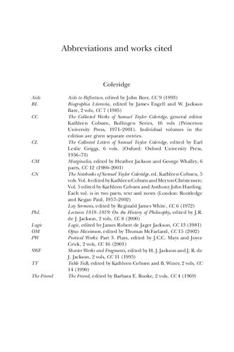 Coleridge and German Philosophy: The Poet in the Land of Logic