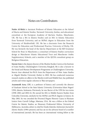 Reforms in Islamic Education: International Perspectives