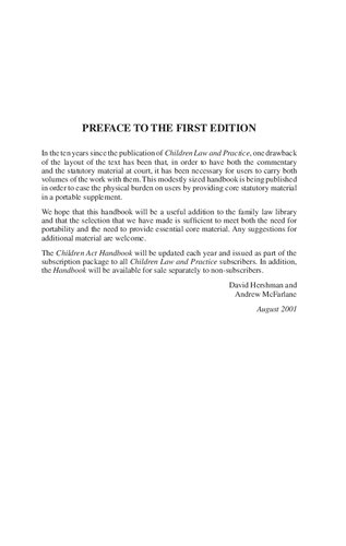 Hershman and McFarlane: Children Act Handbook 2017/18