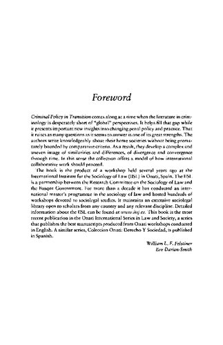 Criminal Policy in Transition