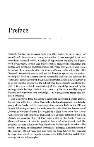 Heritage: Management, Interpretation, Identity