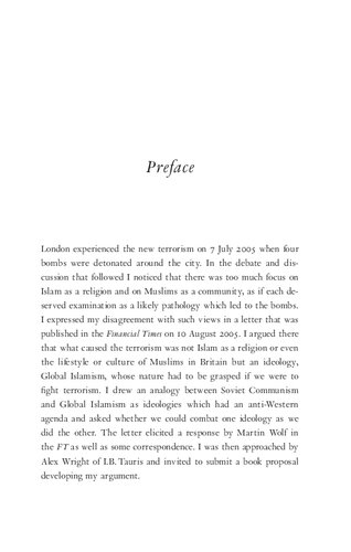Rethinking Islamism: The Ideology of the New Terror