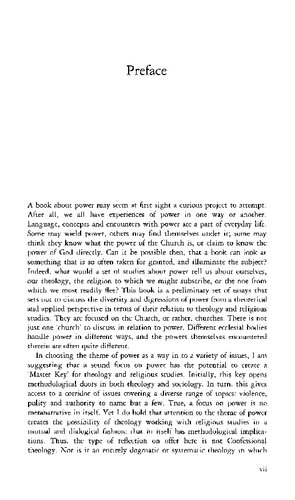 Power and the Church: Ecclesiology in an Age of Transition