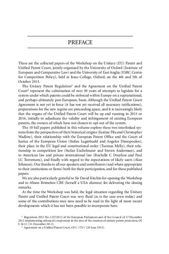 The Unitary EU Patent System