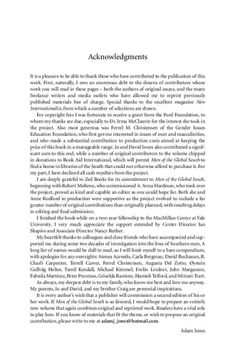 Men of the Global South: A Reader