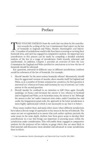 Homicide Law in Comparative Perspective