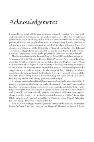 Re-viewing Television History: Critical Issues in Television Historiography