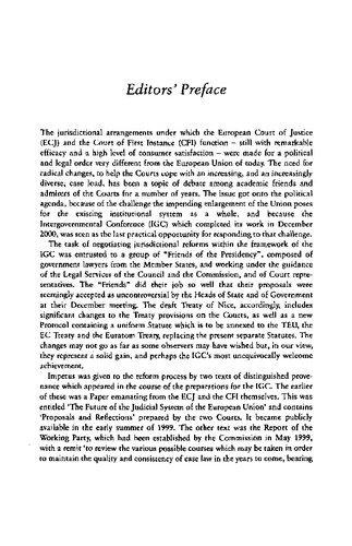 The Future of the Judicial System of the European Union