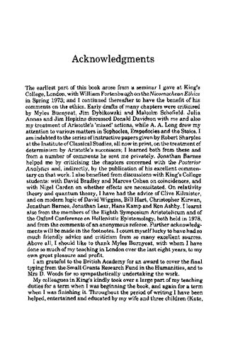 Necessity, Cause and Blame: Perspectives on Aristotle’s Theory