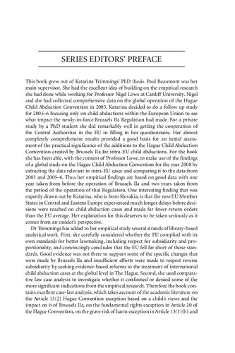 Child Abduction within the European Union