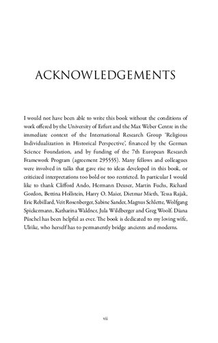 Religion: Antiquity and its Legacy