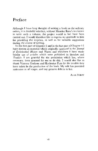 The Military Orders: From the Twelfth to the Early Fourteenth Centuries