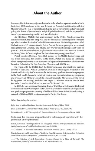 The New Arab Journalist: Mission and Identity in a Time of Turmoil