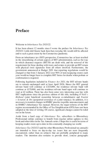 Inheritance Tax 2021/22