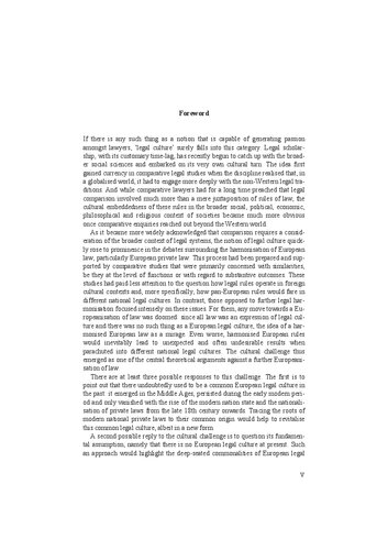 Towards a European Legal Culture