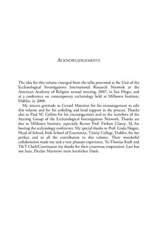 Ecumenical Ecclesiology: Unity, Diversity and Otherness in a Fragmented World