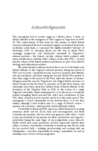Great Britain and the Creation of Yugoslavia: Negotiating Balkan Nationality and Identity