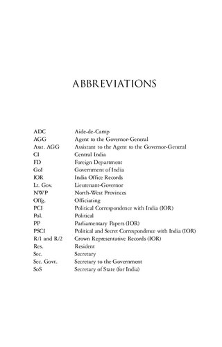 Princely India and the British: Political Development and the Operation of Empire