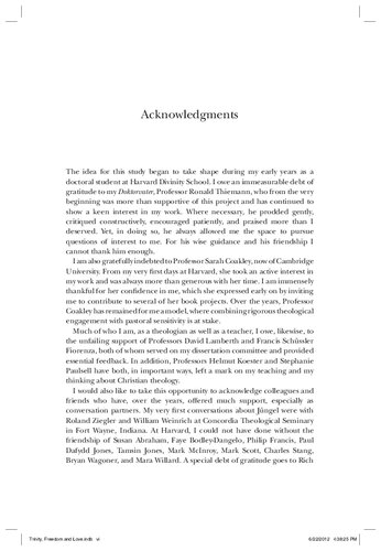 Trinity, Freedom, and Love: An Engagement with the Theology of Eberhard Jüngel