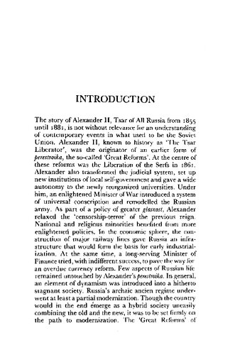Alexander II and the Modernization of Russia